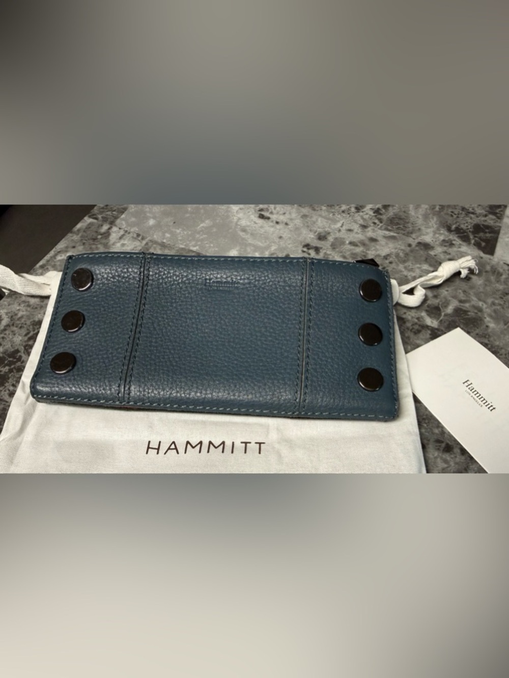 HAMMITT 110 North wallet in Tahoe with gunmetal hw